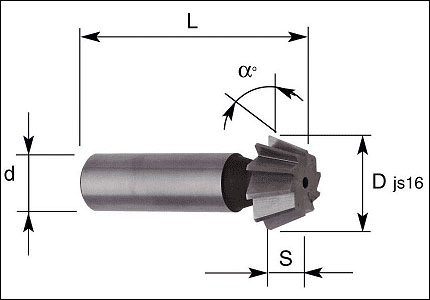 HSS-Co convergent angle cutter