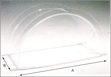 Protezione di cristallo acrilico per mandrini da tornio