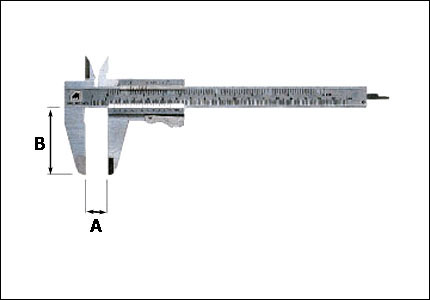 Precision vernier slide gauge