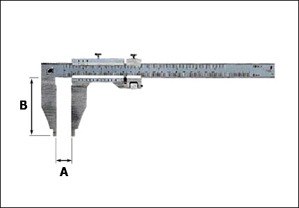 Precision vernier slide gauge