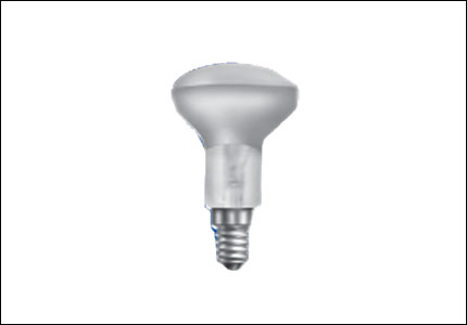 Incandescent minireflex bulb, 40 W
