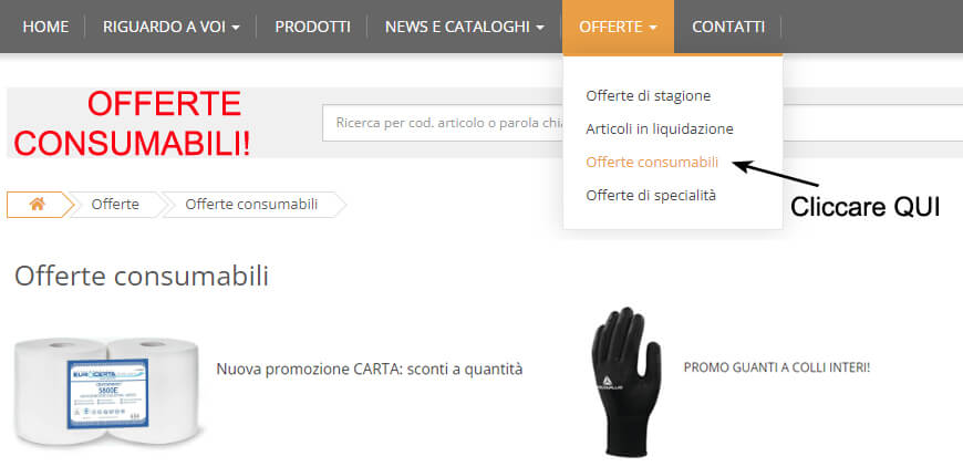 offerte consumabili