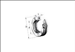 Cuscinetto assiale a sfere a semplice effetto