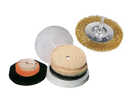 Dischi in panno e spazzole 