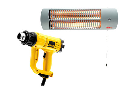 Pistole termiche, stufe