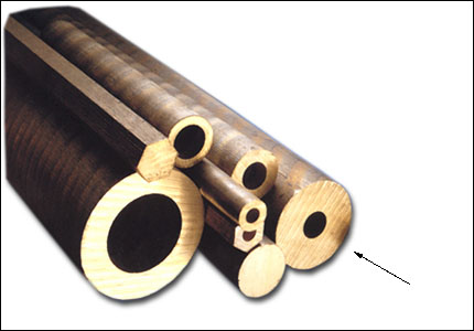 Round 85-5-5-5 bronze hollow bar
