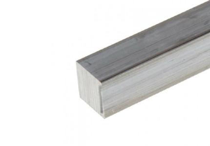 Square 6082 aluminum bar, extruded