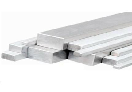 Flat 6082 aluminum bar, extruded