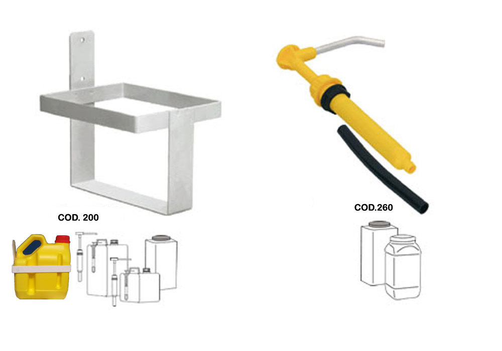 Pump and hangers for cleaners output