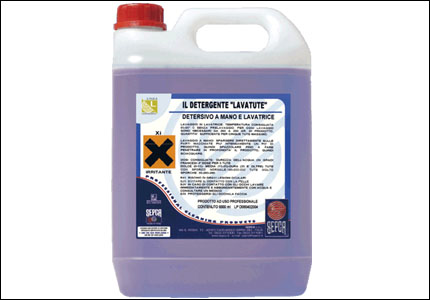 Liquid detergent for machine or by hand