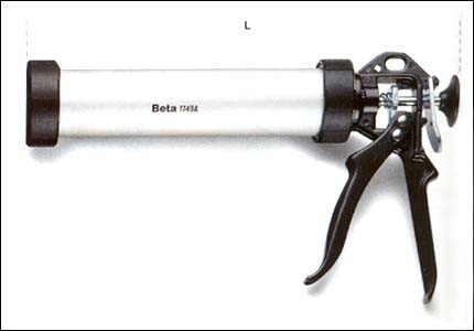 Bonding gun for silicon sealants, professional kind