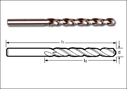 Jobber drill HSS DIN 338, type W for aluminum