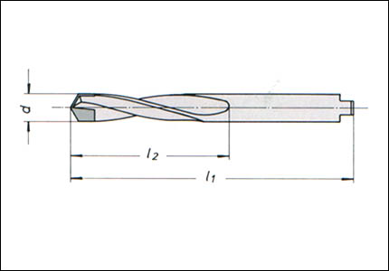 Stub drill HSS carbide-tipped, DIN 8037