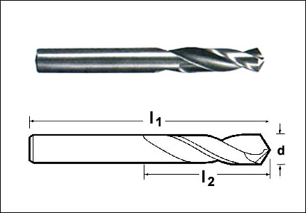 Stub drill HM DIN 6539, type N