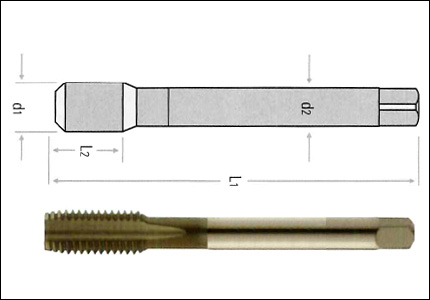 Tap M, short chamfer, straight, DIN 376