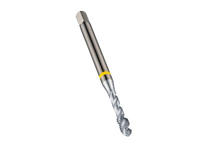Maschio M, imbocco C, elica 40°, anello giallo, DIN 371
