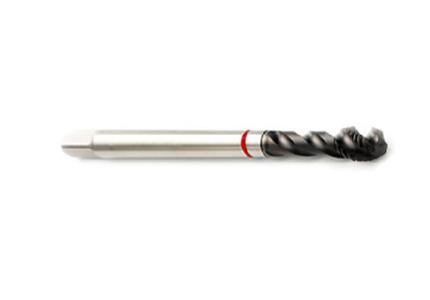 Maschio M, imb. C, elica 45°, TiAlN-Top, an. rosso, DIN 376