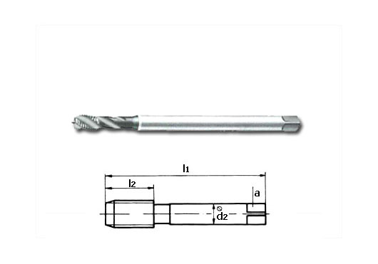 Tap M, short chamfer, helix 35°, DIN 13