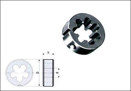 Circular die F19 for brass valves