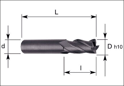 HM finishing cutter, coated