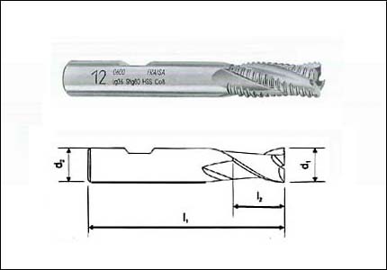 HSS-Co roughing cutter