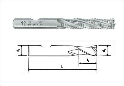 HSS-Co roughing cutter