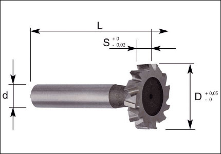 HSS-Co Woodruff keyseat cutter 