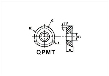 Inserto QPMT PX25 per fresatura