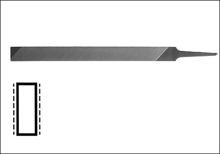 Machinists' equalling file for lathe