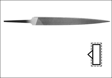 Lima per meccanica piatta a punta sottile