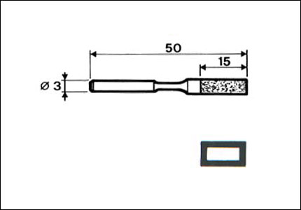 Diamond needle equaling file for Diprofil machine