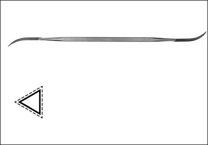 Rifloirs per incisori triangolare