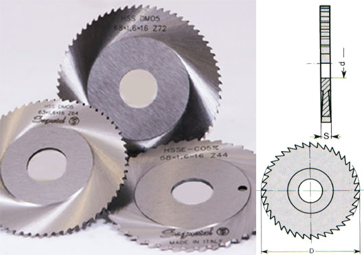 Circular saw similar to DIN 1837, special thickness, HSS-DMo