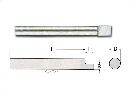 Hard metal burin MG20 with stubbling