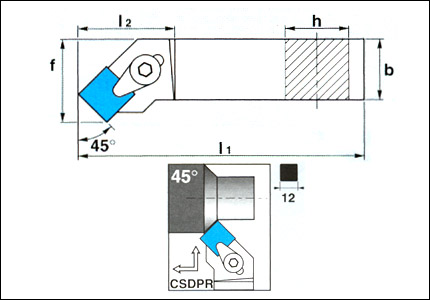 CSDPR toolholder for external turning