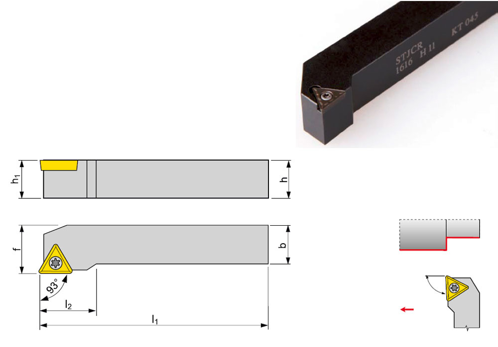 STGCR toolholder for external turning