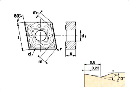 Inserto CNMG-M5 1510