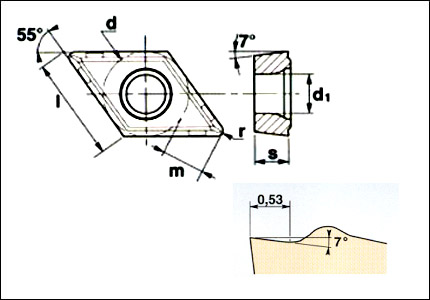 Inserto DCMT-PF4 1510