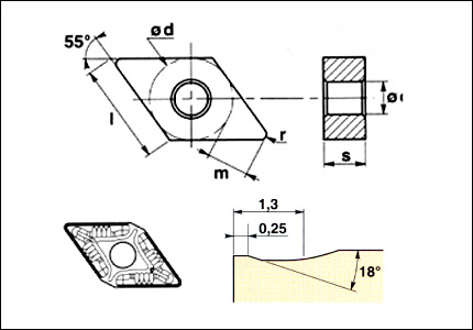 Inserto DNMG-R3 5635