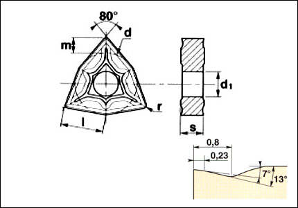 Inserto WNMG-M5 1510