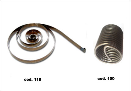 Recovery spring for drilling-tapping machines