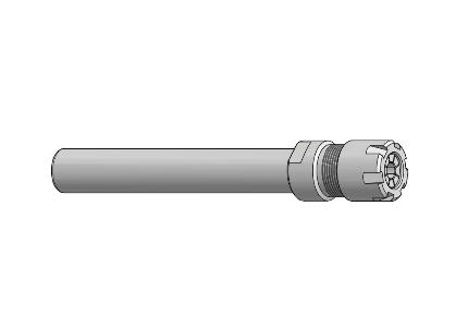 Straight shank collet chuck, ER11, mini nut