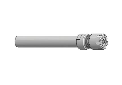 Straight shank collet chuck, ER16, mini nut