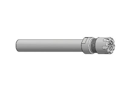 Straight shank collet chuck, ER20, mini nut