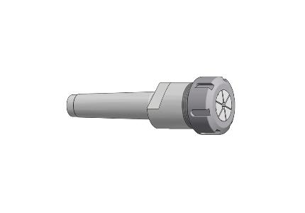 Morse taper shank collet chuck, ER standard nut