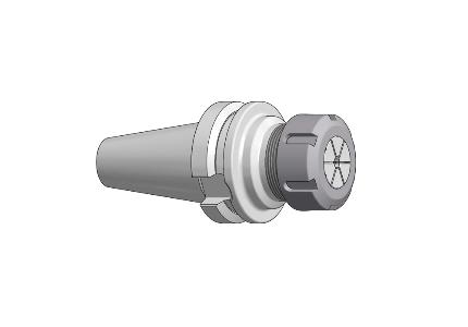 BT taper shank collet chuck, ER, standard nut