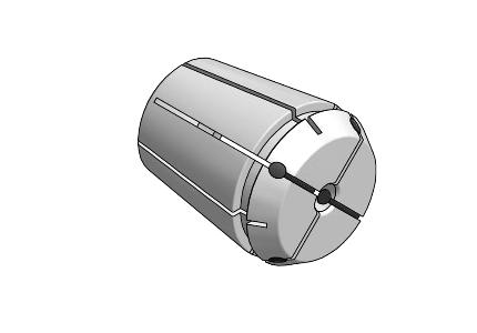 Sealed ER RF tool-holding collets for coolant