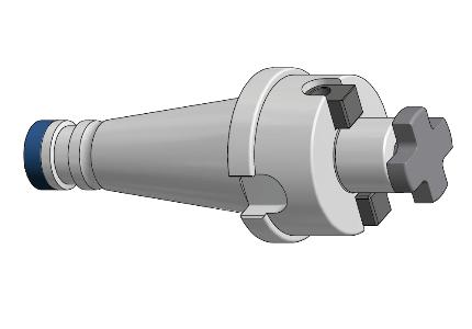 Fixed ISO taper milling machine spindle