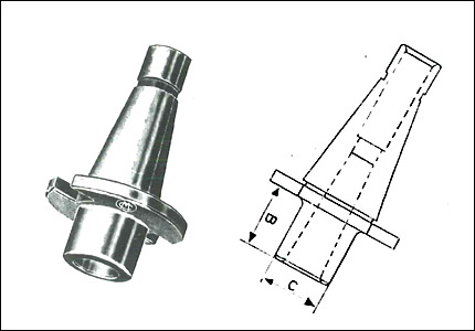 Mandrino di riduzione da cono ISO a Morse