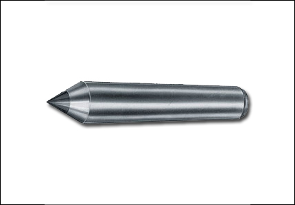 Morse taper shank dead center with hard-metal nose